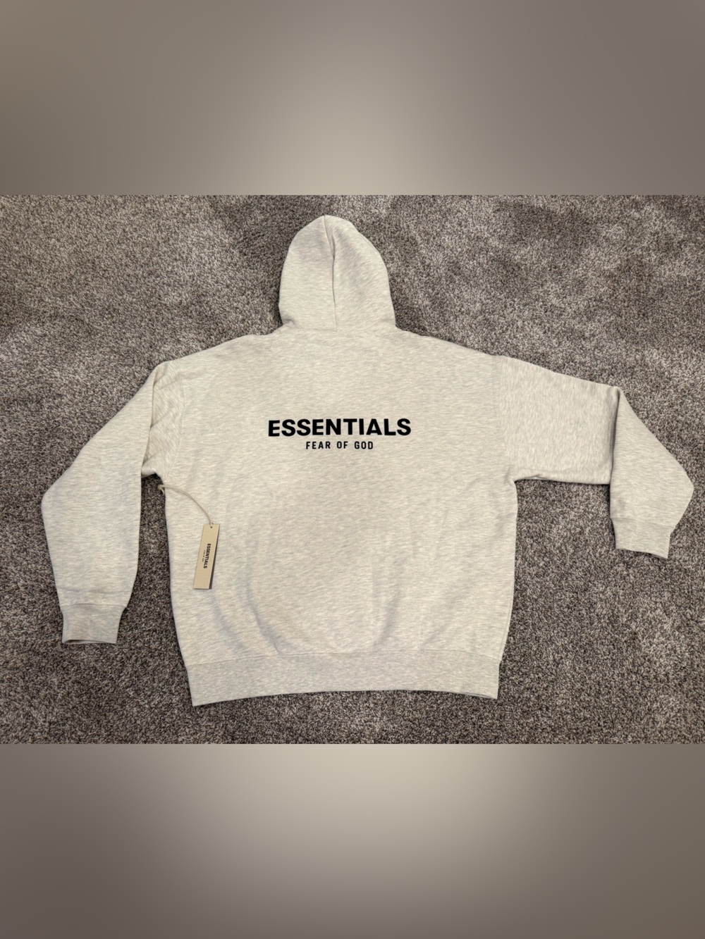 Fear of God ESSENTIALS Light Gray Crewneck Hoodie